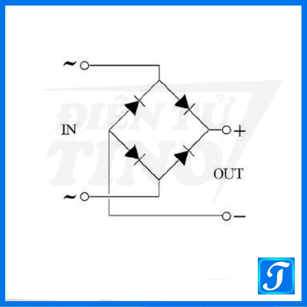 Cầu diode Chỉnh Lưu 2A 1KV (Tròn) Cầu điốt