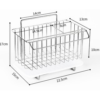 Giỏ bồn inox để đồ rửa bát ( có ảnh thật)