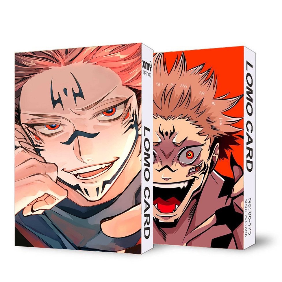 Hộp ảnh lomo in hình nhân vật JUJUTSU KAISEN CHÚ THUẬT HỒI CHIẾN anime chibi 30 tấm