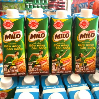 SỮA MILO LÚA MẠCH NGŨ CỐC CHO BỮA SÁNG CÂN BẰNG BAO BÌ MỚI LỌ TO 200ml