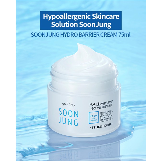 Kem Dưỡng Ẩm lành tính hiệu quả Etude Soonjung Hydro Barrier Cream 75ml
