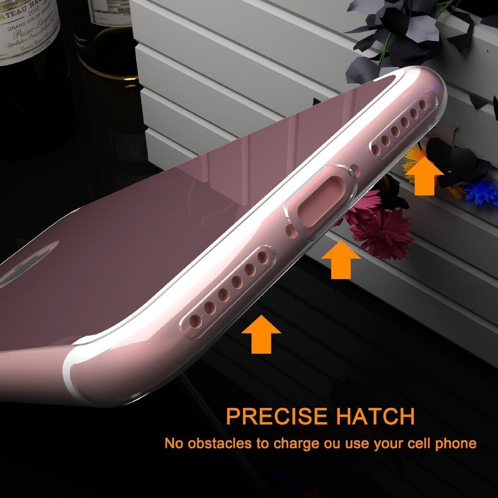 Acrylic Crystal Mirror Soft Silicone Phone Case For iPhone 6 6s 7 8 plus X XR XS MAX 11 PRO MAX