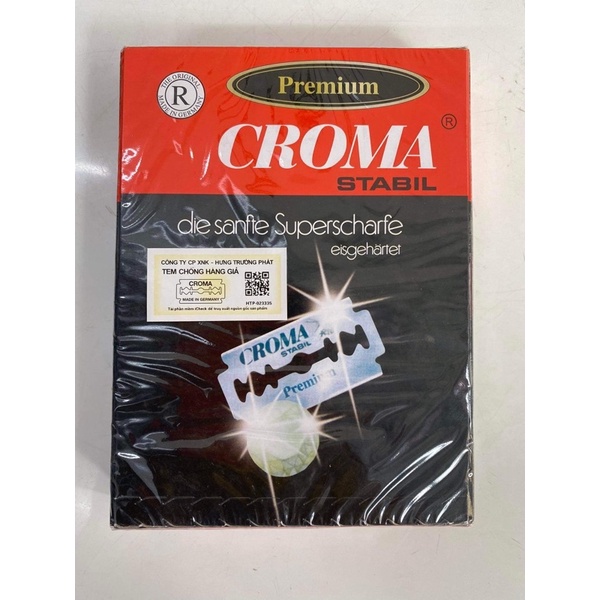 Lưỡi dao lam croma 1 hộp  Hàng Đức xịn