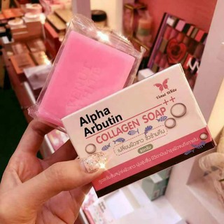 Xà bông tắm trắng da Venut White Alpha Arbutin Collagen Soap 80g