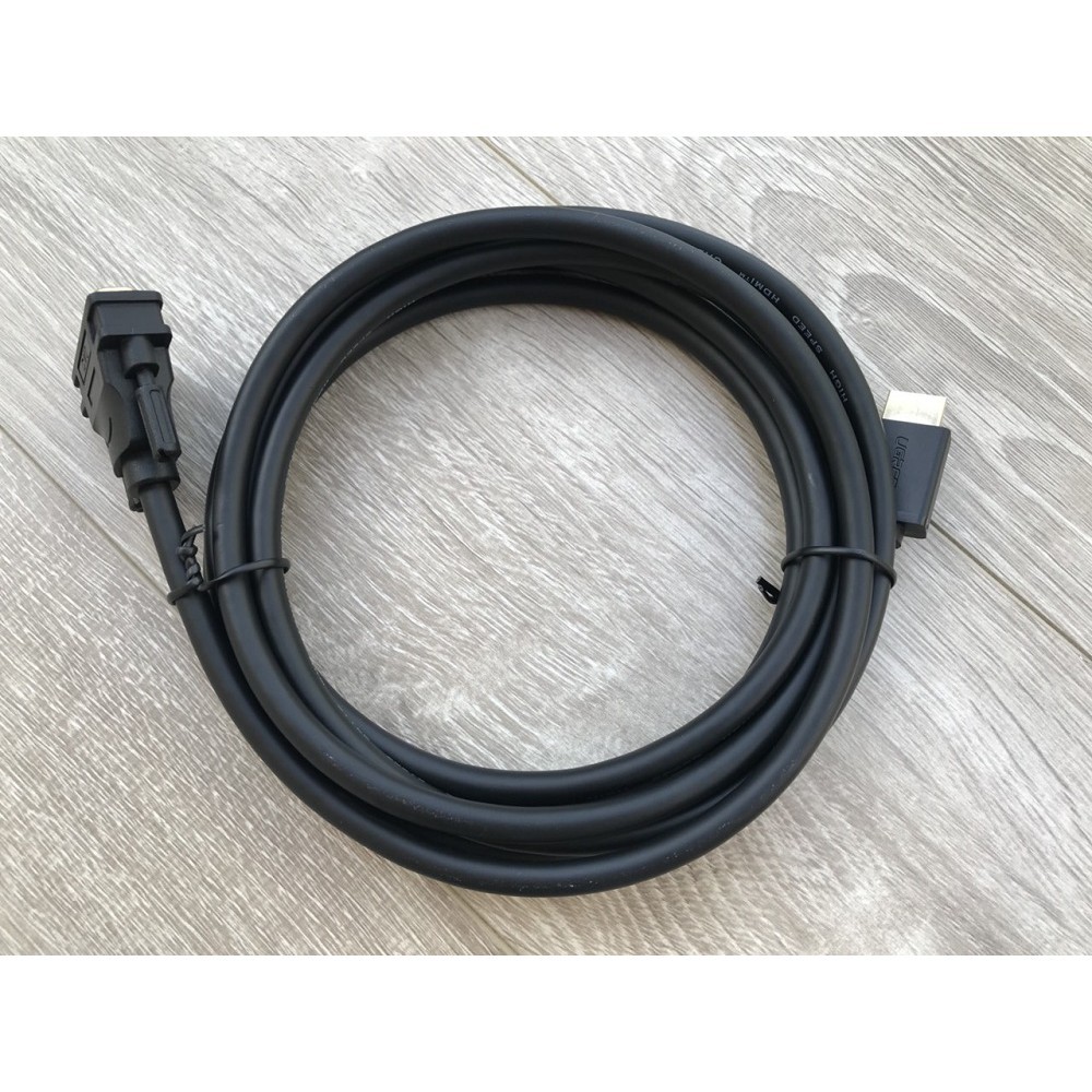 Cáp HDMI To DVI ( 24+1 ) 3M Ugreen 10136-Hàng Chính Hãng