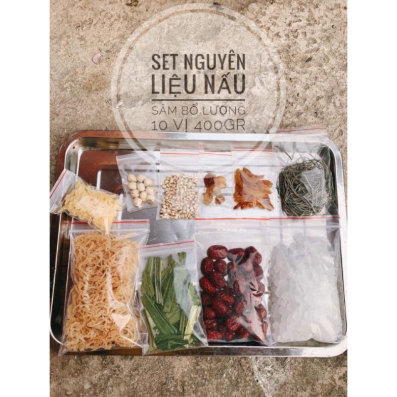 SET NẤU CHÈ SÂM BỔ LƯỢNG GÓI 400 GRAM