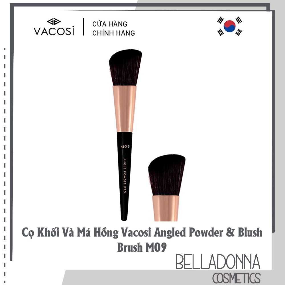 [Hàng chính hãng] Cọ Khối Và Má Hồng Vacosi Angled Powder &amp; Blush Brush M09