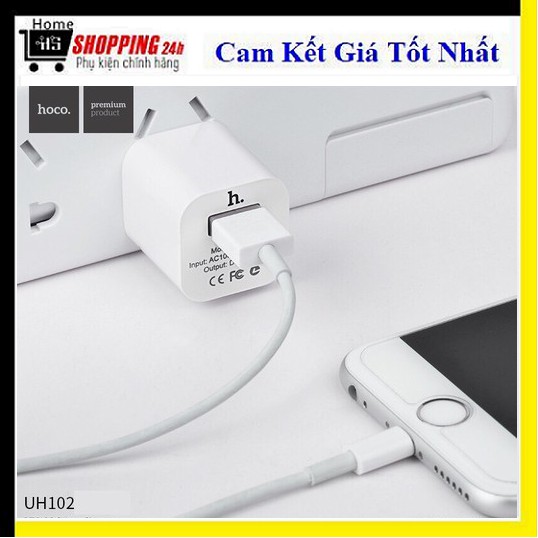 Cốc sạc điện thoại HOCO UH 102 - Hỗ trợ sạc nhanh 5v/1A, thiết kế nhỏ gọn, tiện lợi, dễ dàng mang theo