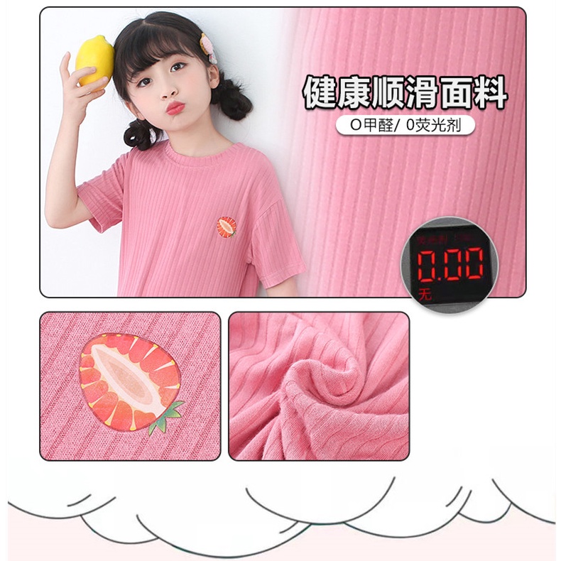 Đầm Ngủ Tay Ngắn Họa Tiết Sọc Ngang 100-160cm