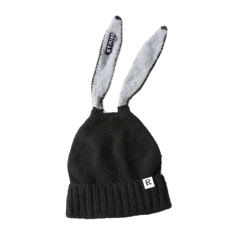 Mũ Beanie Dệt Kim Tai Thỏ Dễ Thương Thời Trang Mùa Thu 2019 Cho Bé