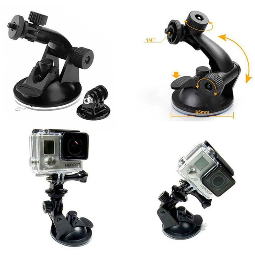 Giá Đỡ Camera Hành Trình Gopro Hero Sjcam Sj4000 Xiaomi Yi Gắn Kính Chắn Gió