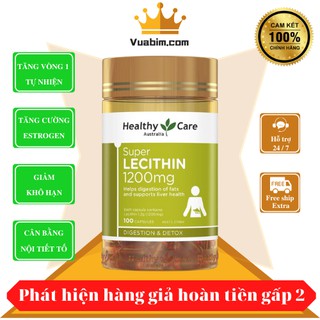 Mầm đậu nành Healthy Care Super Lecithin 1200mg, Úc
