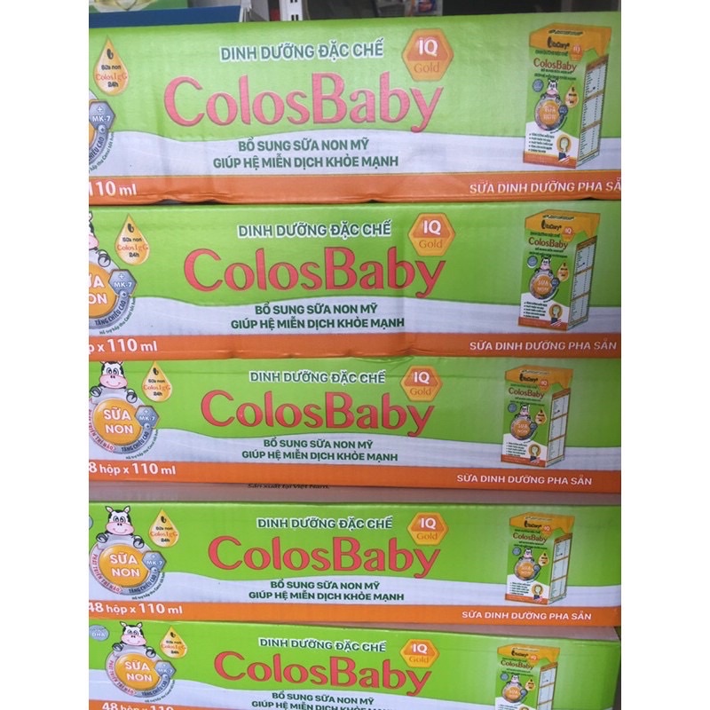 Thùng 48 Hộp Sữa Bột Pha Sẵn ColosBaby IQ Gold 110ml/thùng