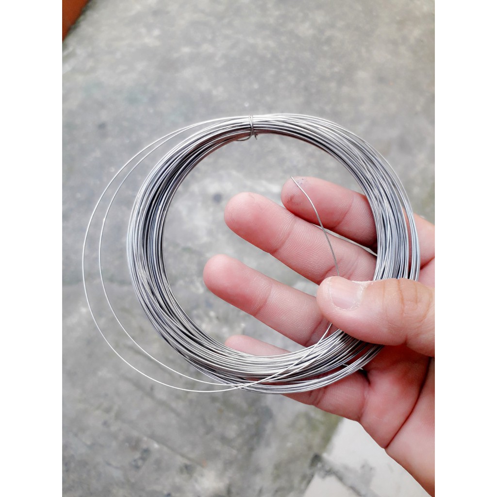 Dây inox 304 quấn : size 0.6mm  SIÊU TỐT - KHÔNG GỈ SÉT