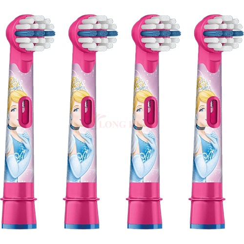 Đầu bàn chải thay thế bàn chải điện trẻ em Oral-B Disney Princess (Set 4 cái) - Hàng nhập khẩu
