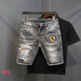 Quần short jean nam co giãn, quần bò lửng nam rách nhiều màu thời trang Bi shop ms243