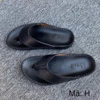 DÉP XỎ NGÓN DA BÒ CAO CẤP ĐẾ LÕM THỜI TRANG NAM