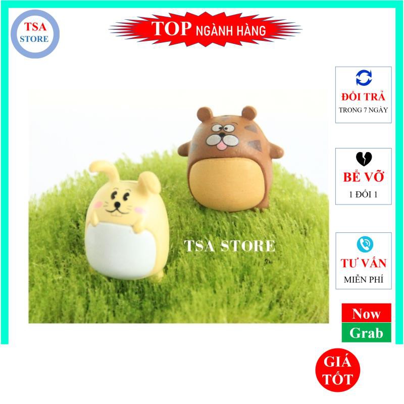 Phụ kiện tiểu cảnh terrarium Thỏ cute trang trí tiểu cảnh/chậu cây mini/hồ cá/bonsai/hòn non bộ/sen đá/xương rồng