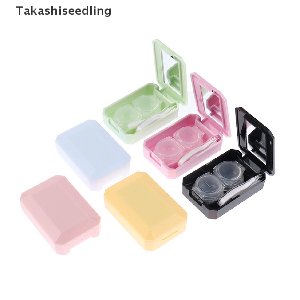 Hộp Đựng Kính Áp Tròng mini Màu Sắc Ngọt Ngào