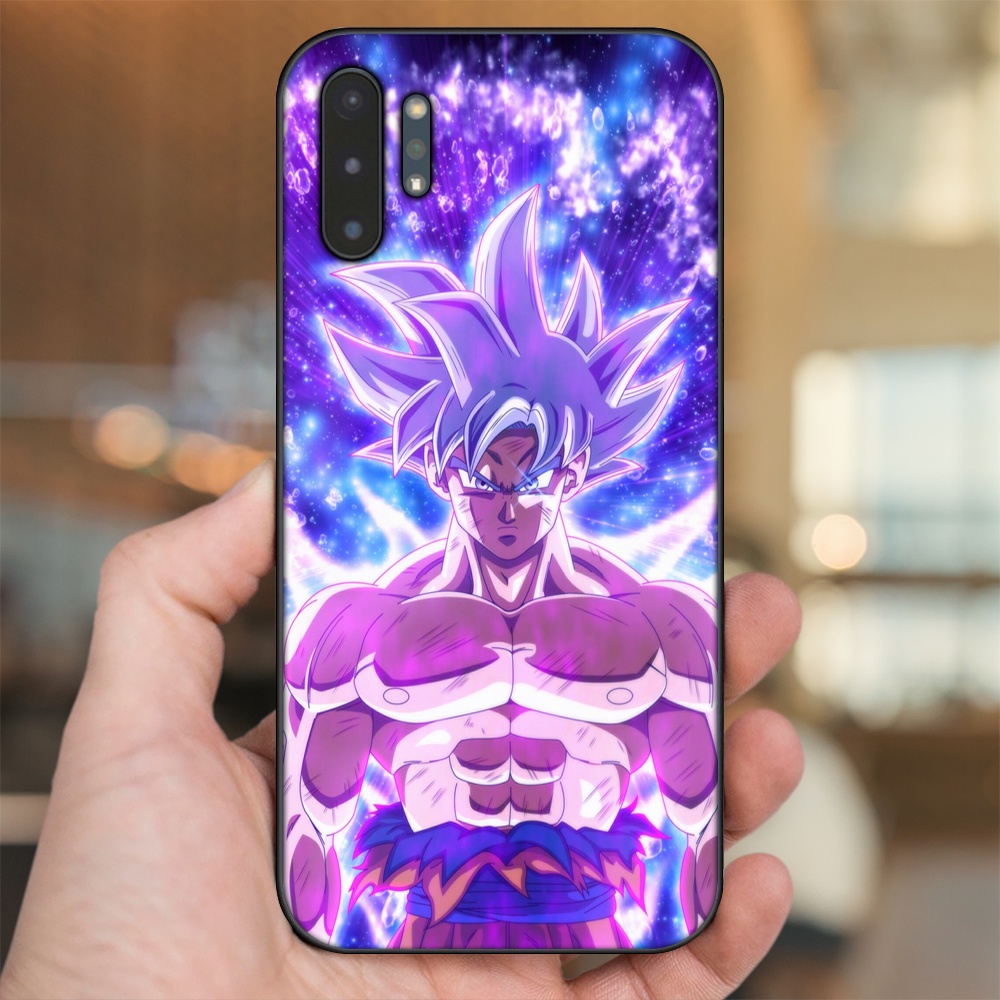 Ốp lưng Samsung Note 10 Plus viền đen in hình Goku Dragon Ball