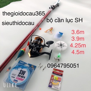 Combo cần câu bạo lực SH dicovery4.5m và máy yumoshi AD
