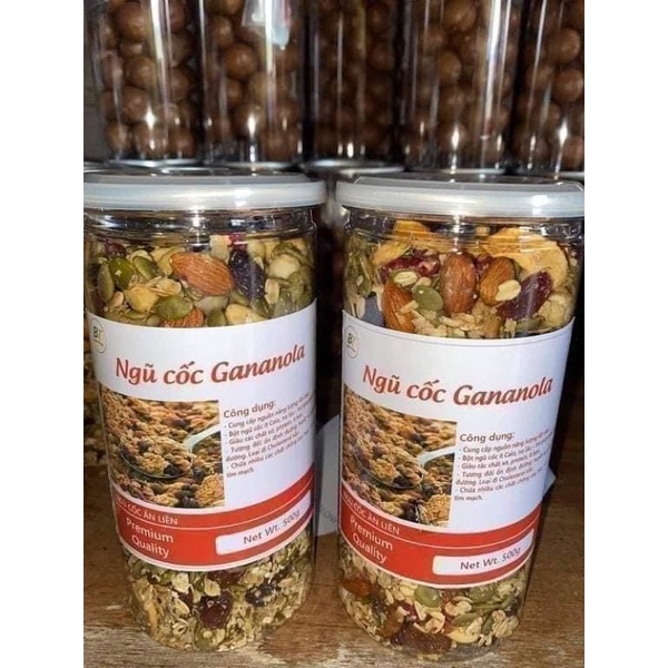 1Kg Ngũ Cốc Granola VIP Healthy Siêu Hạt 3 Thơm, Ngon