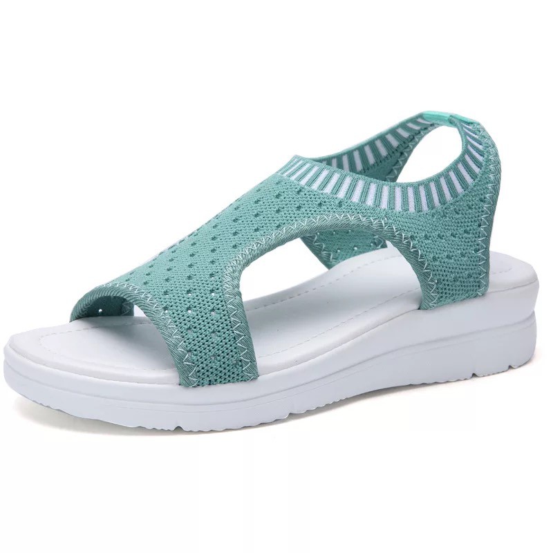 Dép nữ hàng hiệu_Sandal nữ đế xuồng 5cm. Dép nữ đế xuồng 5cm. Xăng đan nữ đế bệt.