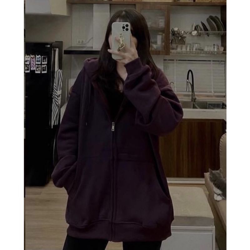 Áo Khoác Hodi Ziper Màu Đỏ Unisex�[FREESHIP]Jacket nỉ bông from rộng tay bồng | BigBuy360 - bigbuy360.vn