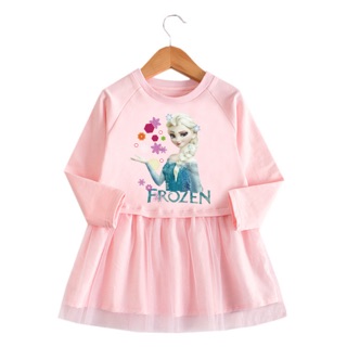 Váy công chúa elsa hàng xuất
