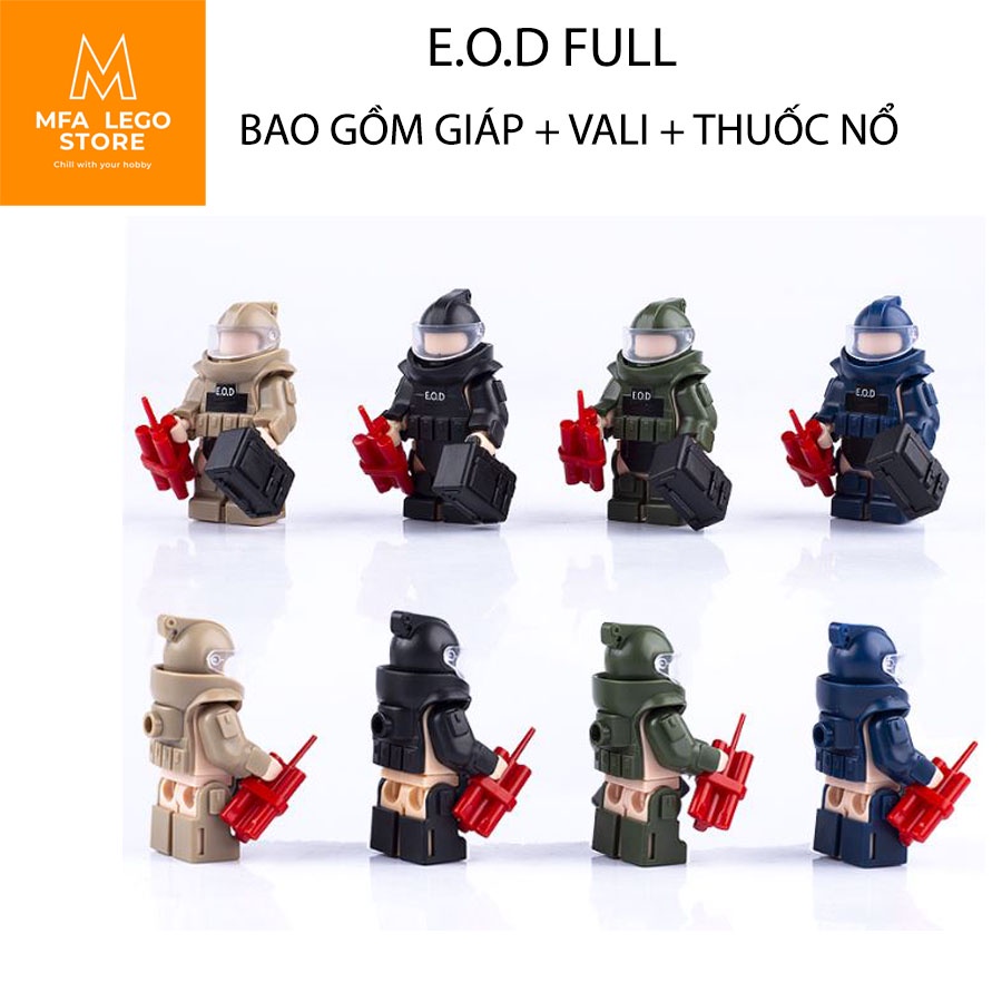 Đồ chơi lắp ráp , phụ kiện lego swat - Áo giáp chiến đấu EOD