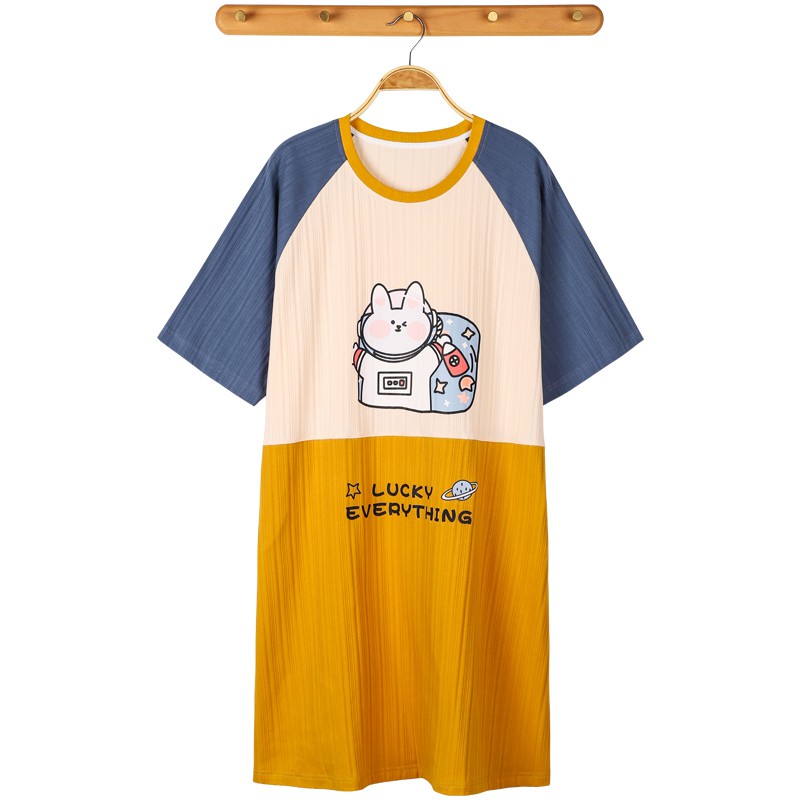 [Ready Stock]Little Bear Sleepwear Women Short Sleeve Night Dress Cute Cotton Pyjamas | BigBuy360 - bigbuy360.vn