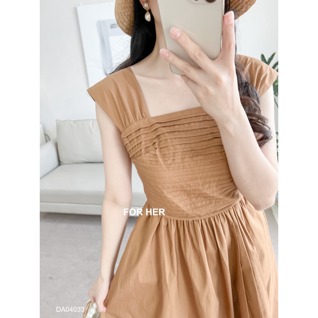 Đầm babydoll xếp ly tiểu thư phong cách Hàn Quốc DA0403