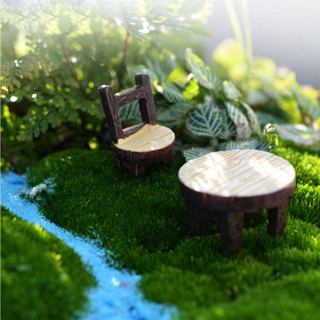 YIYU Mô Hình Bàn Ghế Mini Trang Trí Sân Vườn