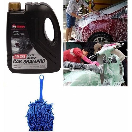 Nước rửa xe xịt bọt xe máy, xe ô tô xe hơi Getsun 2L Car Shampoo