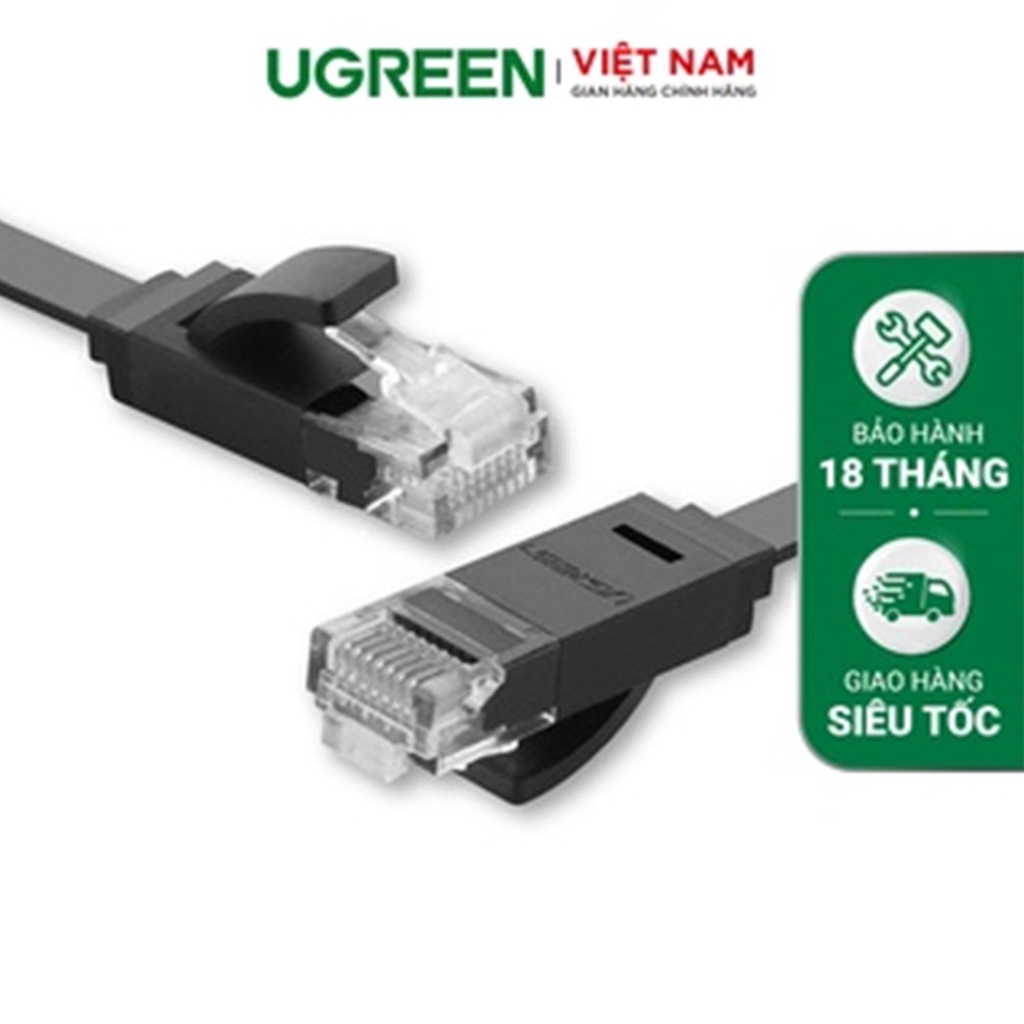 Cáp mạng 2 đầu đúc Cat7 UTP Patch Cords dạng dẹt UGREEN NW106