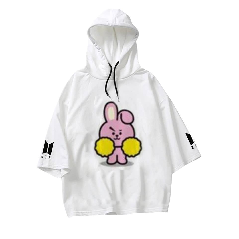 áo thun B T S, áo hoodie tay lỡ A R M Y