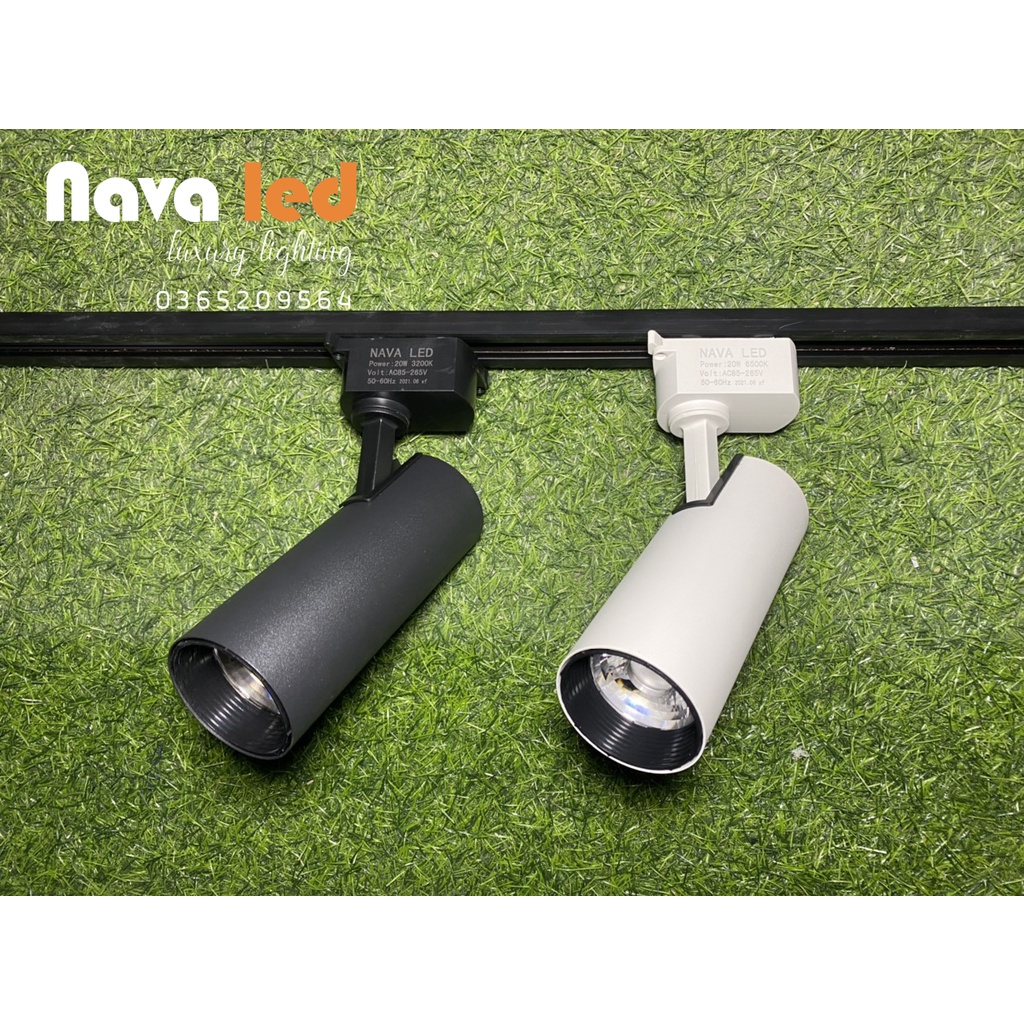 Đèn rọi ray, Đèn rọi tranh COB 20W vỏ nhám - NAVA LED