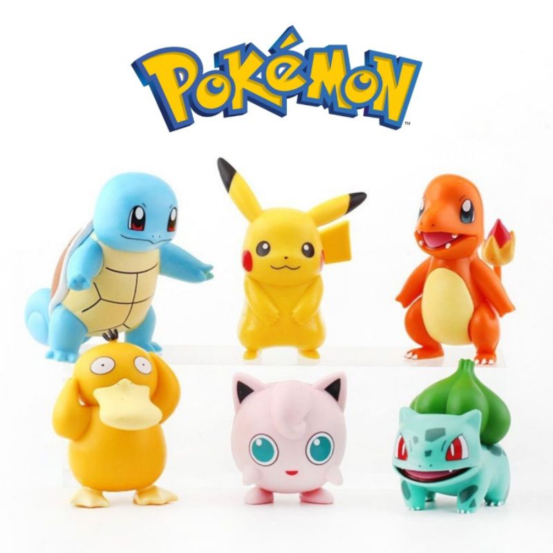 Mô Hình Pokemon Xinh Xắn Đáng Yêu - Pikachu Bulbasaur Gengar Charmander Psyduck Raichu Cubone - Kumy Shop