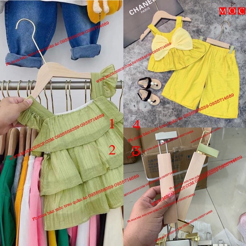 Móc áo gỗ đầu tròn trẻ em