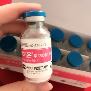 Glutathione 1200mg mix truyền trắng, cấy căng bóng trắng da tăng sức đề kháng date mới