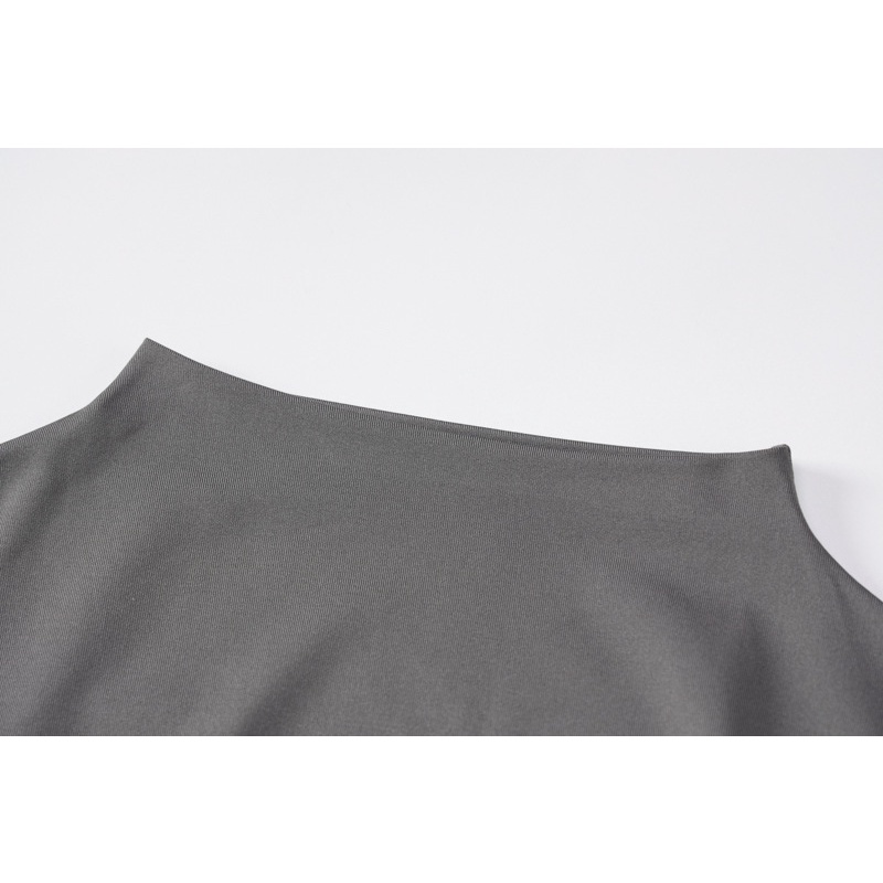 Set Áo Thun Tay Ngắn Cổ Tròn In Chữ Phối Chân Váy Lưng Cao Thời Trang Trẻ Trung Cho Nữ