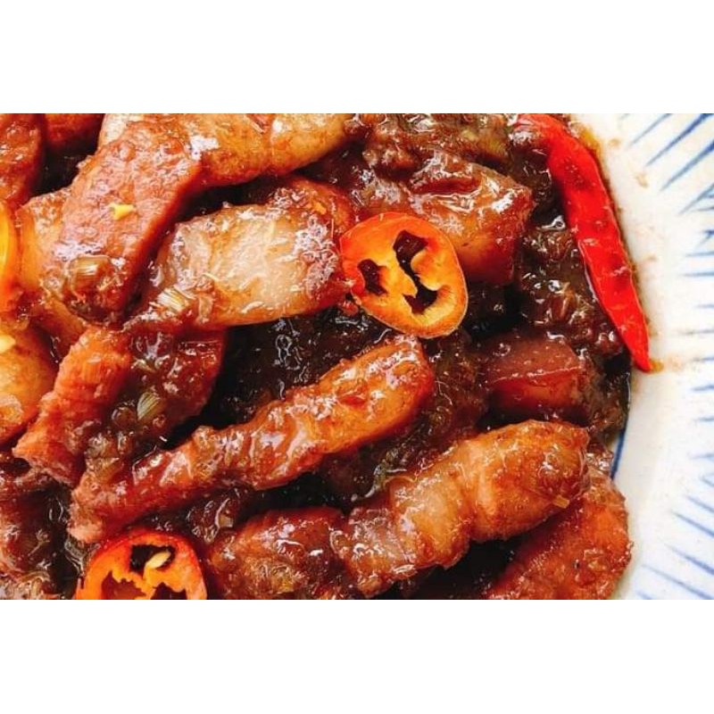 Mắm ruốc ăn liền loại _ dùng chấm trái cây, bánh tráng,kho thịt xả