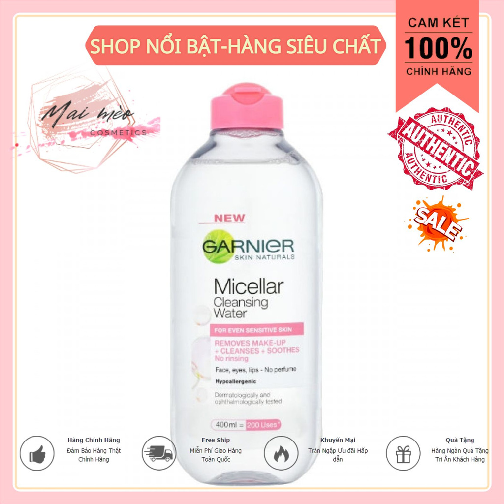 Nước tẩy trang Garnier Micellar