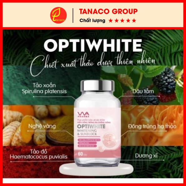 Viên uống sáng da Optiwhite Vnua, giúp tái tạo làn da, trắng da, là sản phẩm của Học viện NN Việt Nam