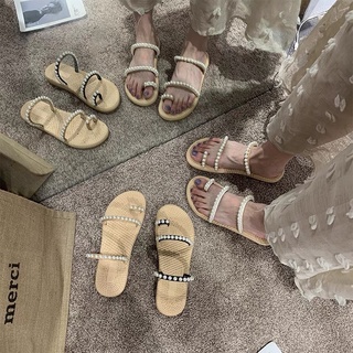🎀 Dép lê | Dép cói xỏ ngón đính ngọc ulzzang xinh xĩuuuu