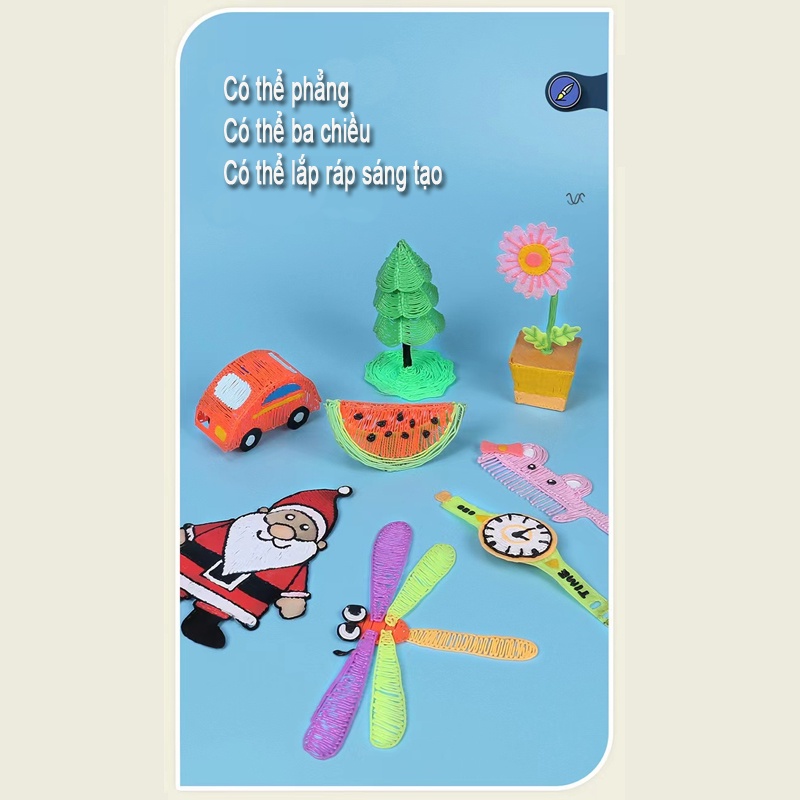 🖌Kho Sẵn Sàng🖌 Bộ Bút Vẽ 3D Không Dây Dùng Vẽ Tranh DIY Dành Cho Trẻ Em