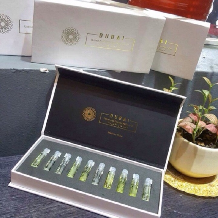 Tinh dầu nước hoa Du bai chính hãng | Set mini 10 chai 10 mùi hót nhất 2022