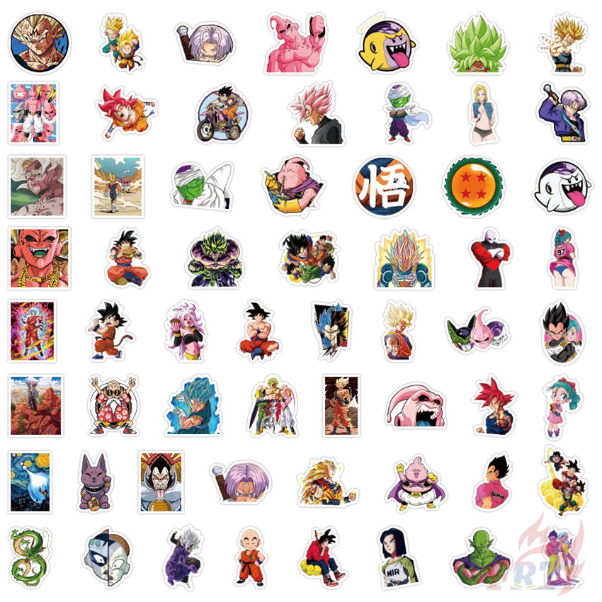56 Cái / Bộ ☆ Sticker Dán Hình Dragon Ball ☆ Sticker Dán Tường Chống Thấm Nước Thời Trang