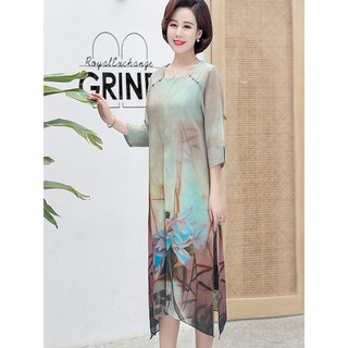 Đầm suông hoa dự tiệc cao cấp - S2103