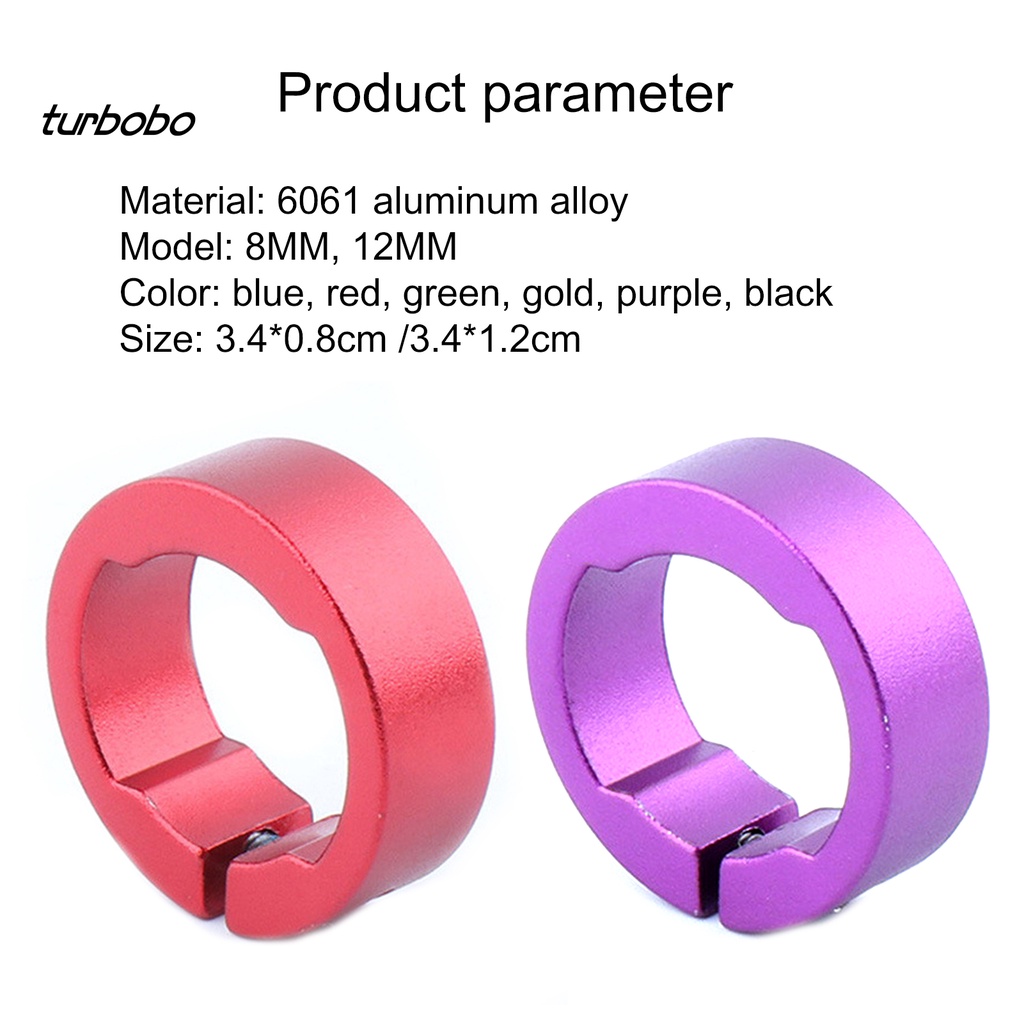 Bộ 2 Vòng Khóa Tay Lái Xe Đạp Bằng Hợp Kim Nhôm Thay Thế Tiện Dụng Cho MTB